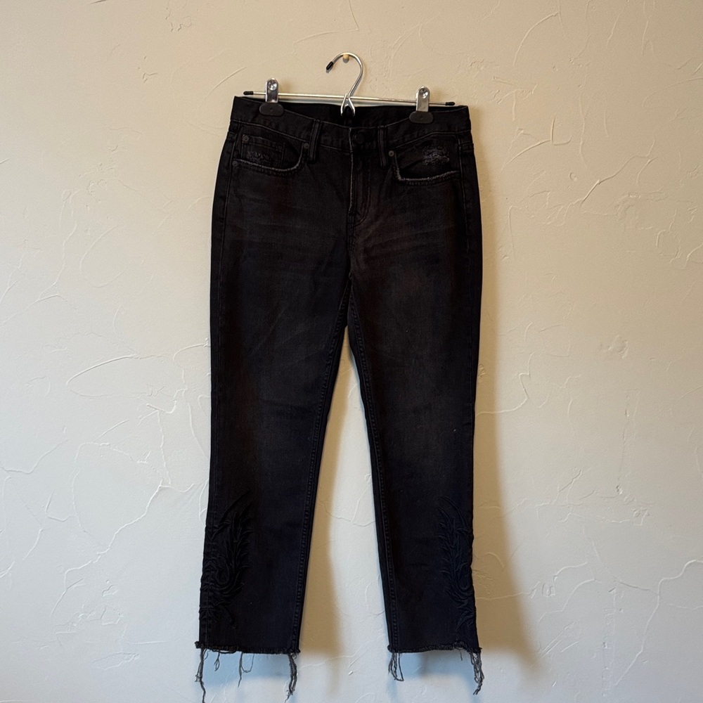 All Saints Dark Black Ankle Jeans